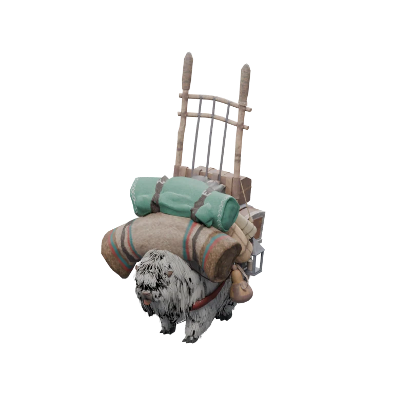 Wandering Merchant Lugi source model in its idle pose