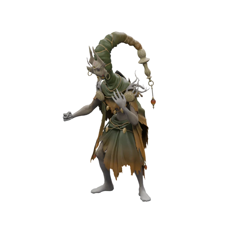 Iralcig Magic Latoha source model in its idle pose