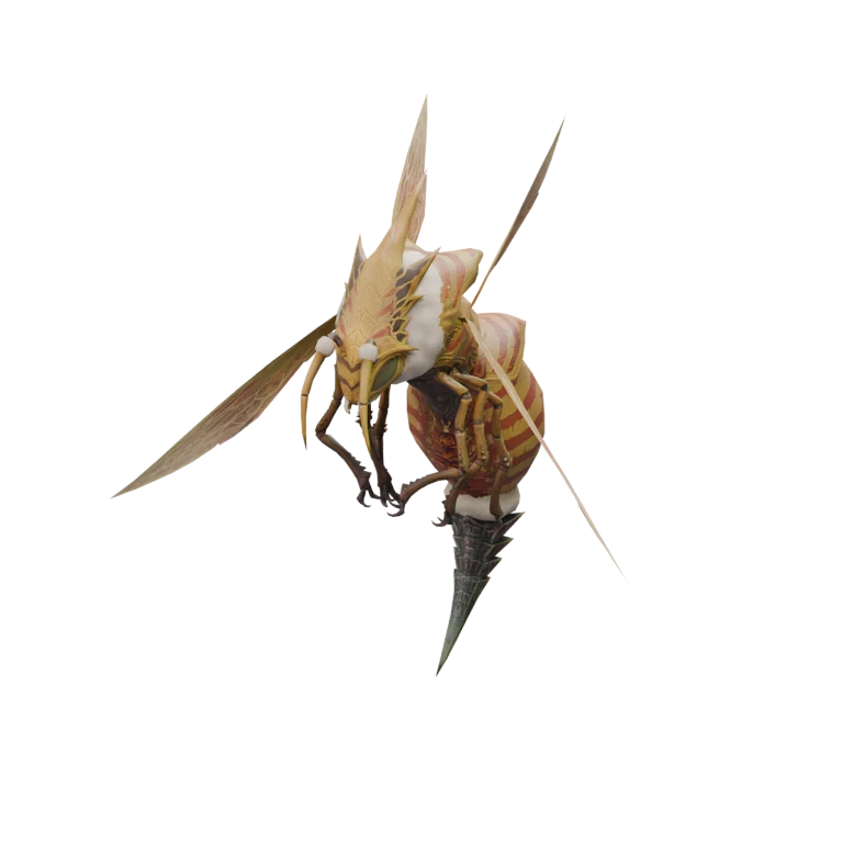 Docile Bee source model in its idle pose