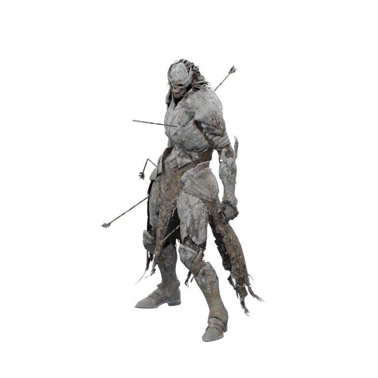 Forgotten Sura Knight source model in its idle pose