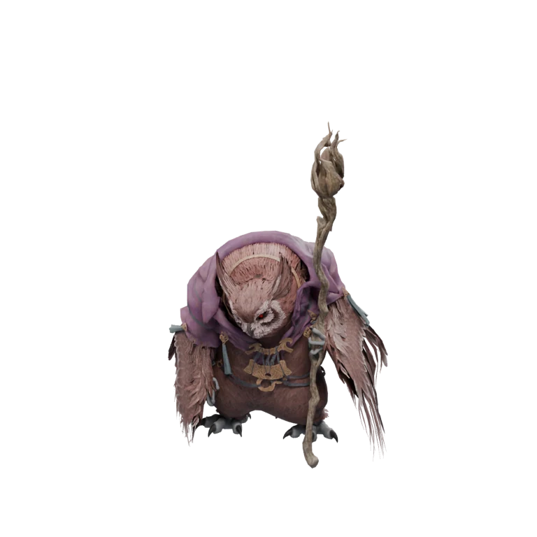 Mutated Aullaeu Guardian source model in its idle pose