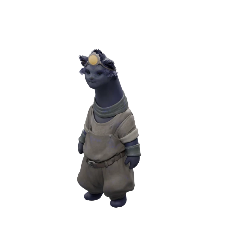 Experiment Base Shulak Worker source model in its idle pose