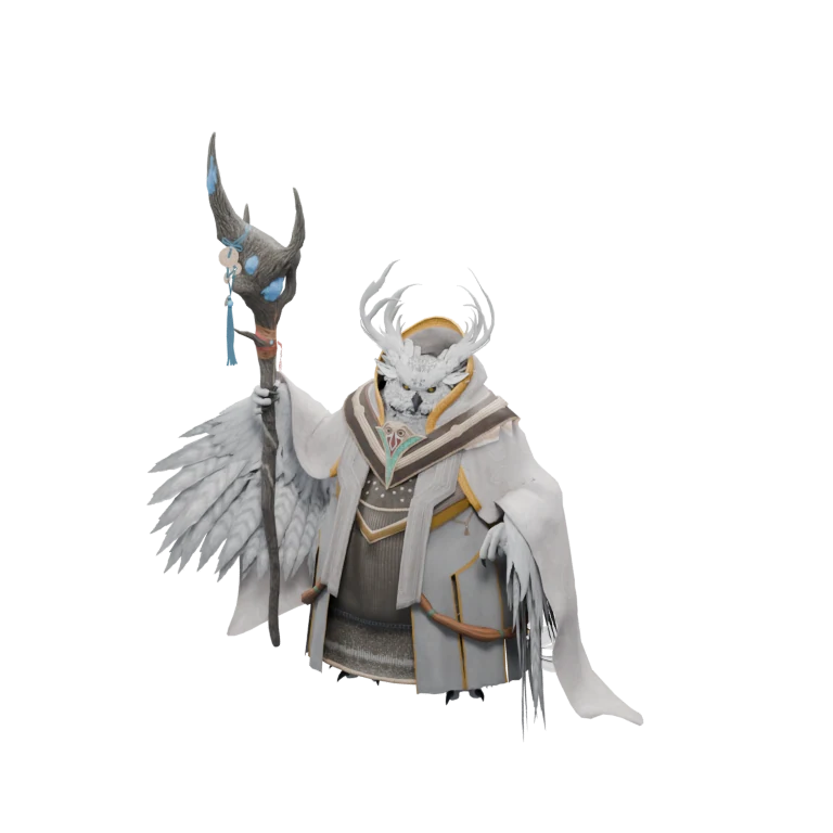 Holyaul Corpse source model in its idle pose