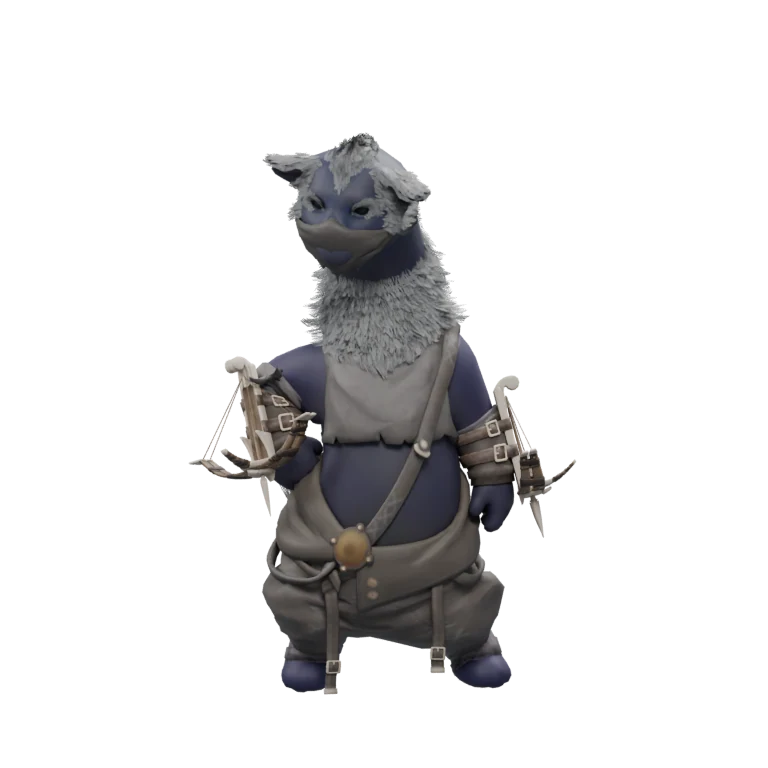 Soulless Shulak Sentinel source model in its idle pose