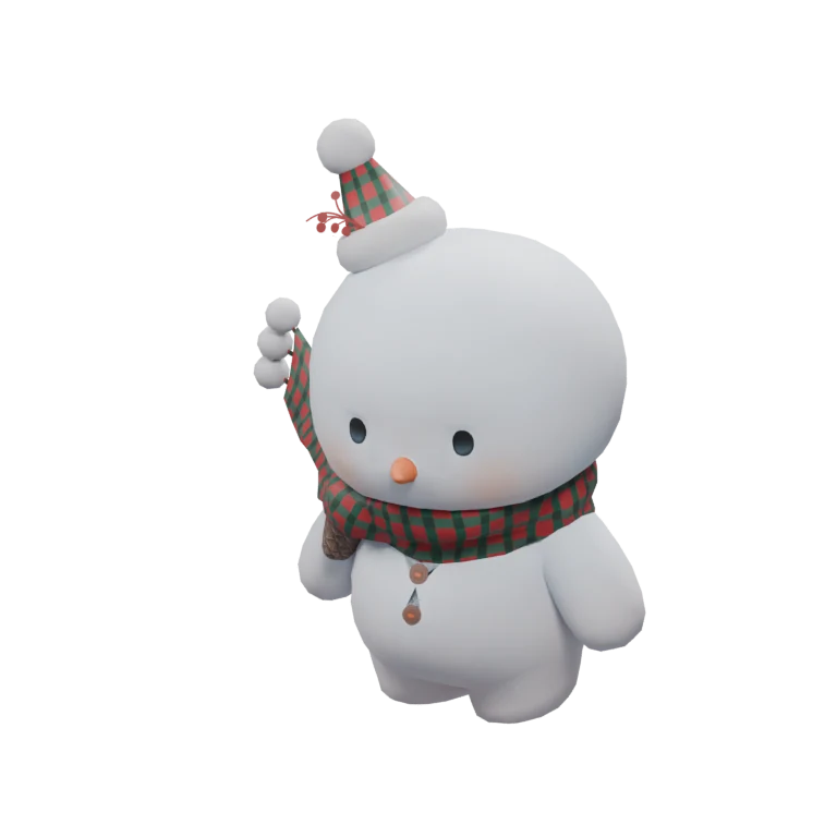 Snowman source model in its idle pose