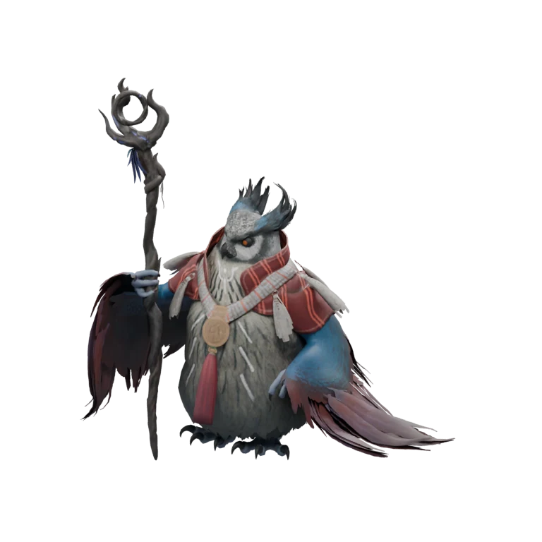 Aullaeu Superior Shaman source model in its idle pose