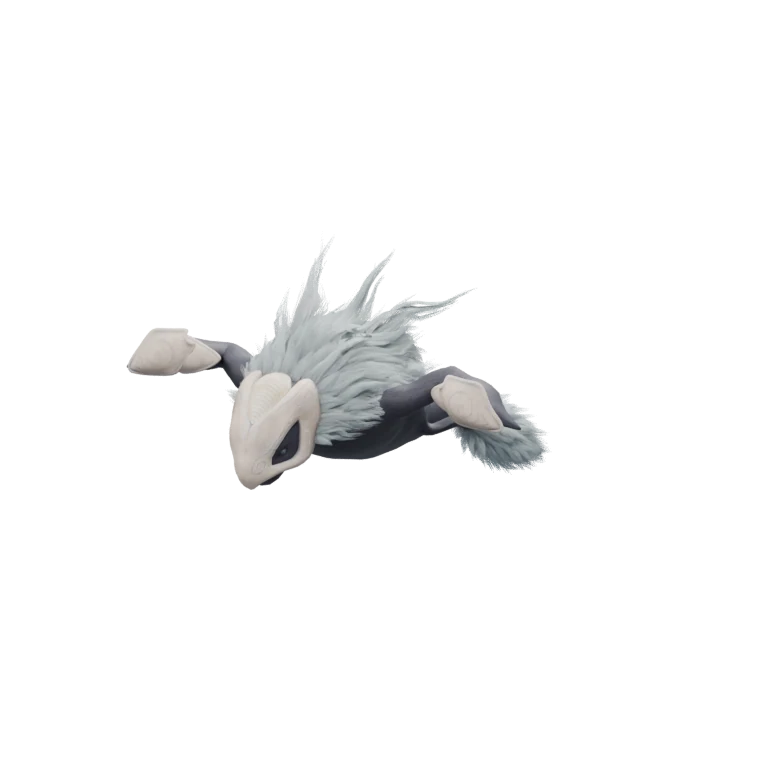 Lesser Wind Spirit source model in its idle pose