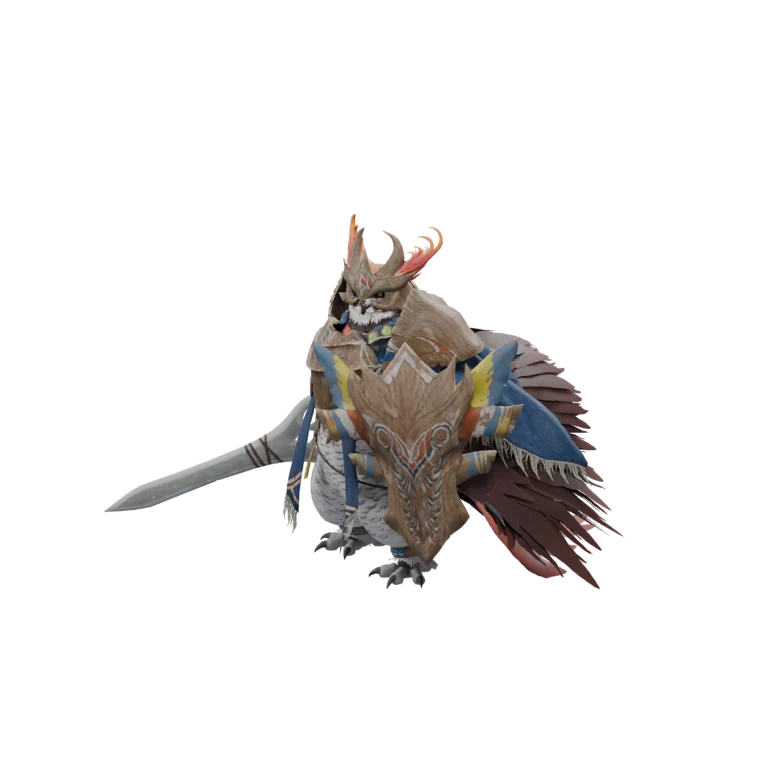 Guardian Captain Raur source model in its idle pose