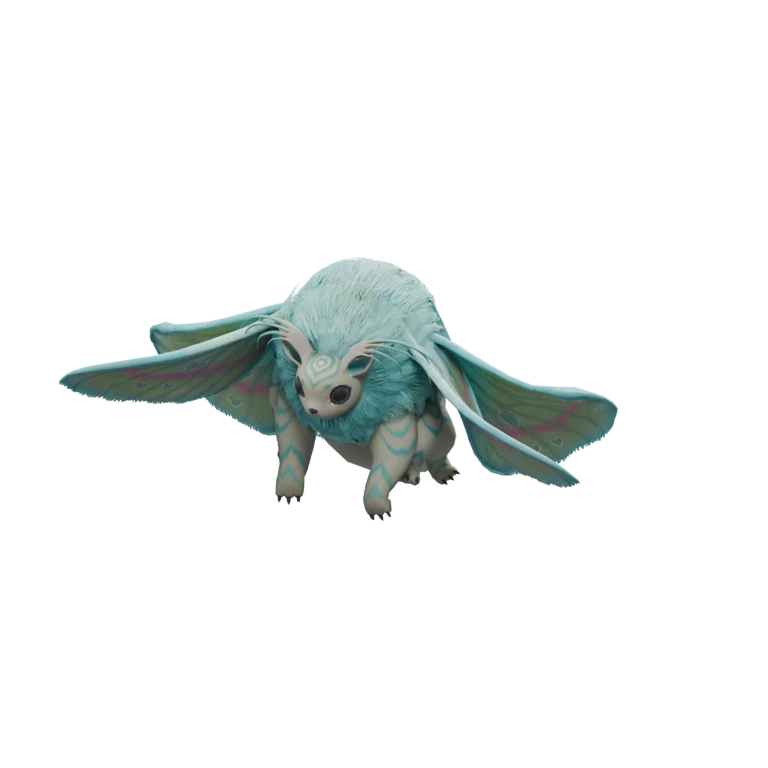 Snowfield Floofy source model in its idle pose