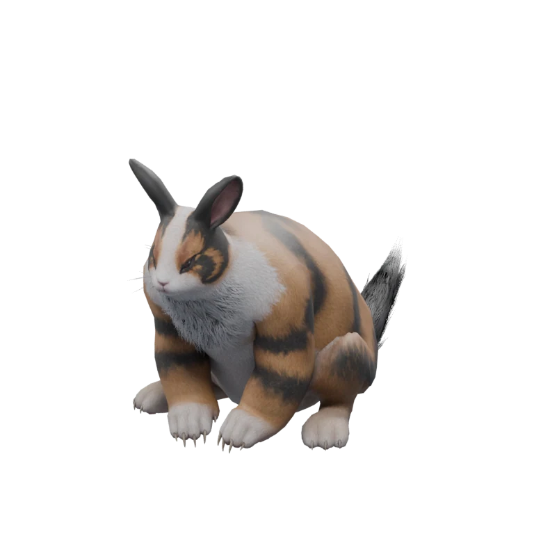 Wild Lagur source model in its idle pose