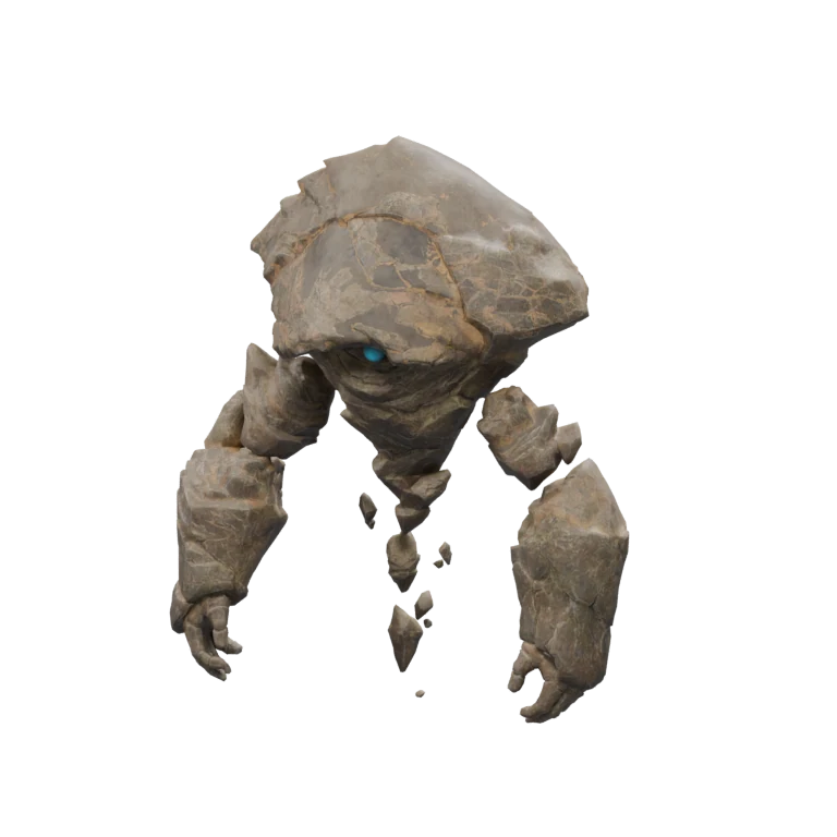 Ashen Kalgolem source model in its idle pose