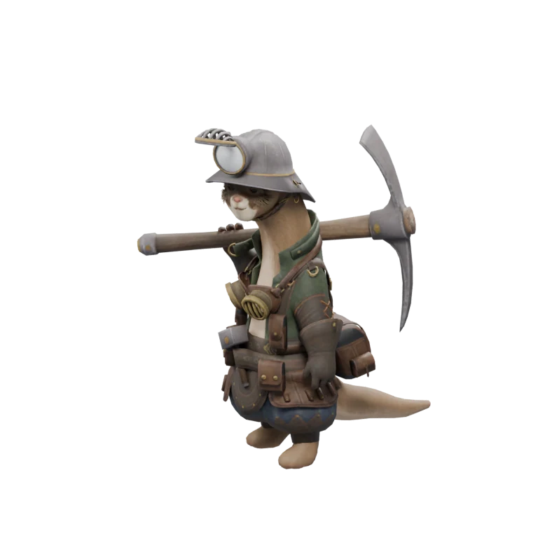 Brokhi source model in its idle pose