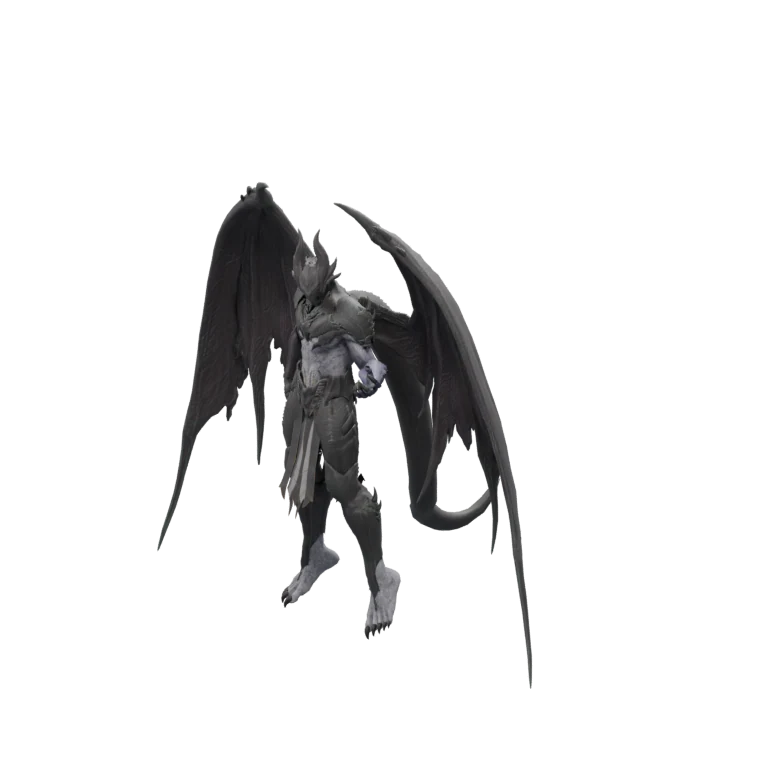 Distorted Captain Arunt source model in its idle pose