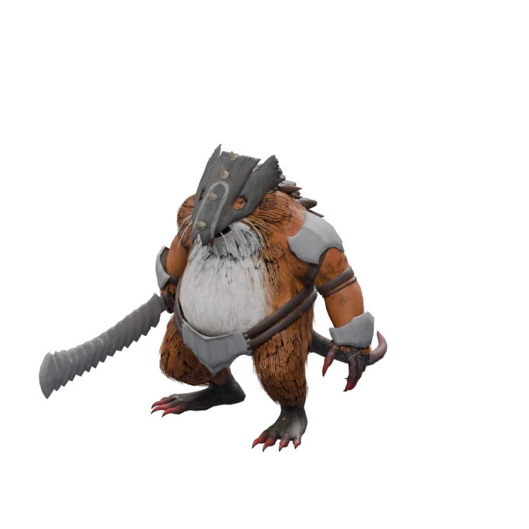 Mumu Overseer source model in its idle pose