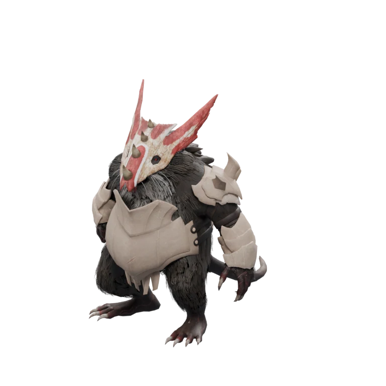 Labyrinth Warden Hurukak source model in its idle pose