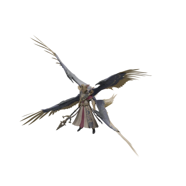 Attendant Hugin source model in its idle pose