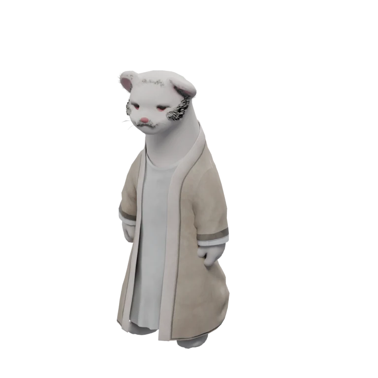 Shugo Merchant source model in its idle pose