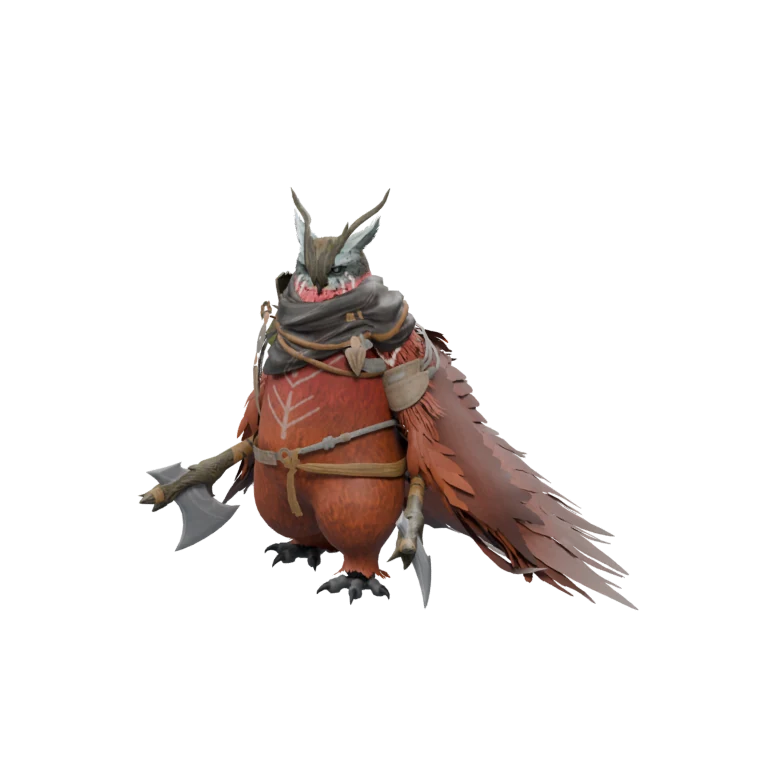 Aullaeu Sentinel source model in its idle pose