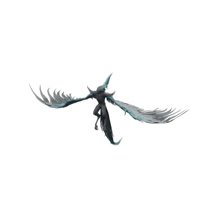 Ashen Lupyllini source model in its idle pose