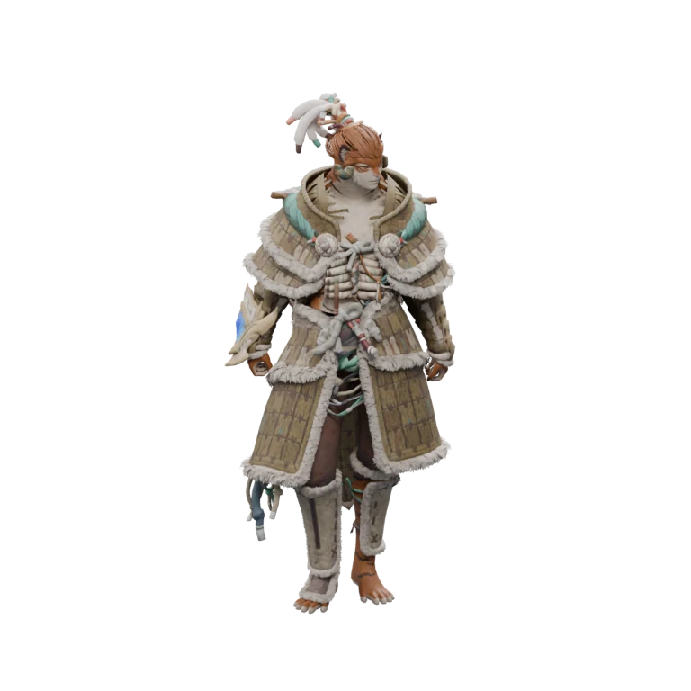 Chikata source model in its idle pose