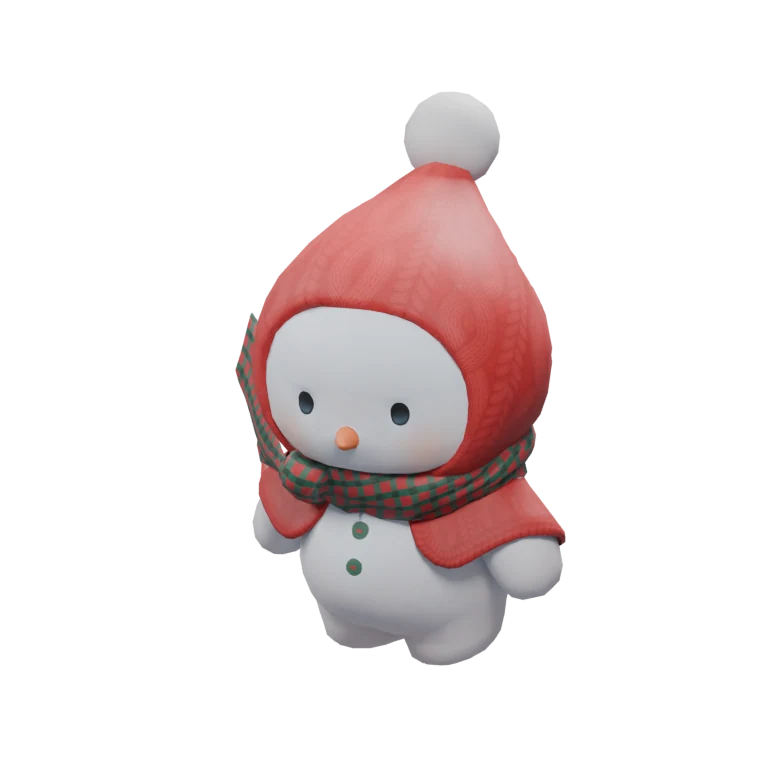 Snowman source model in its idle pose
