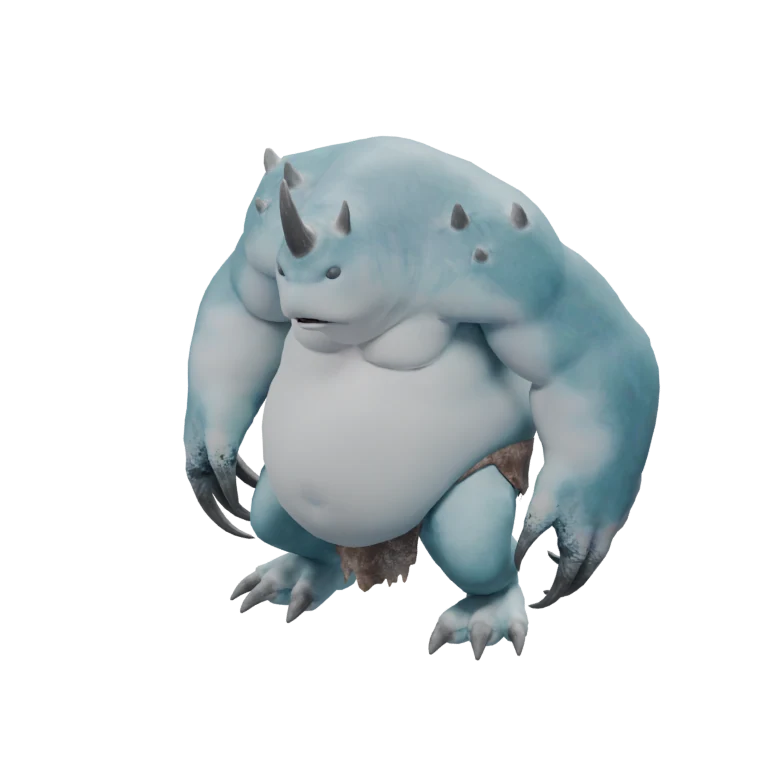 Snowfield Trogas source model in its idle pose