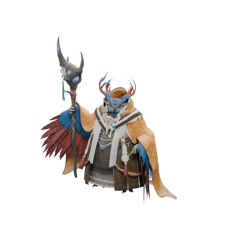 Scholar Aulla source model in its idle pose
