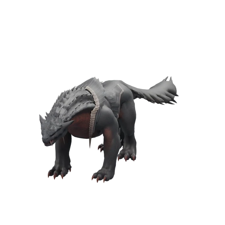 Abyssal Beast source model in its idle pose