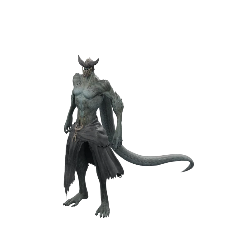Dinakra source model in its idle pose
