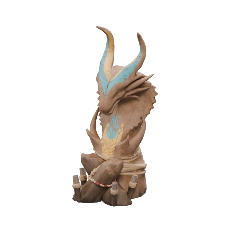 Aullaeu Sorcery Totem source model in its idle pose