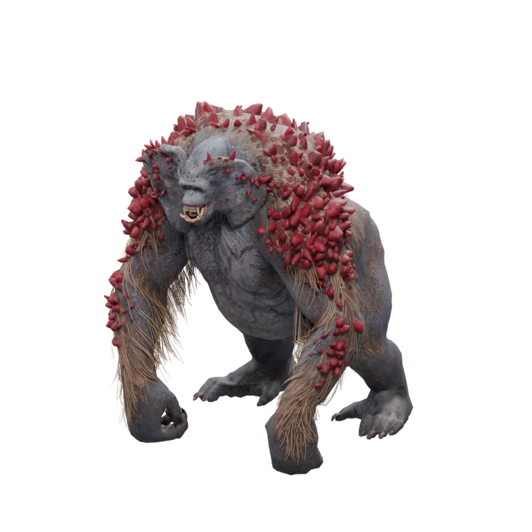 Crimson Manduri Fighter source model in its idle pose