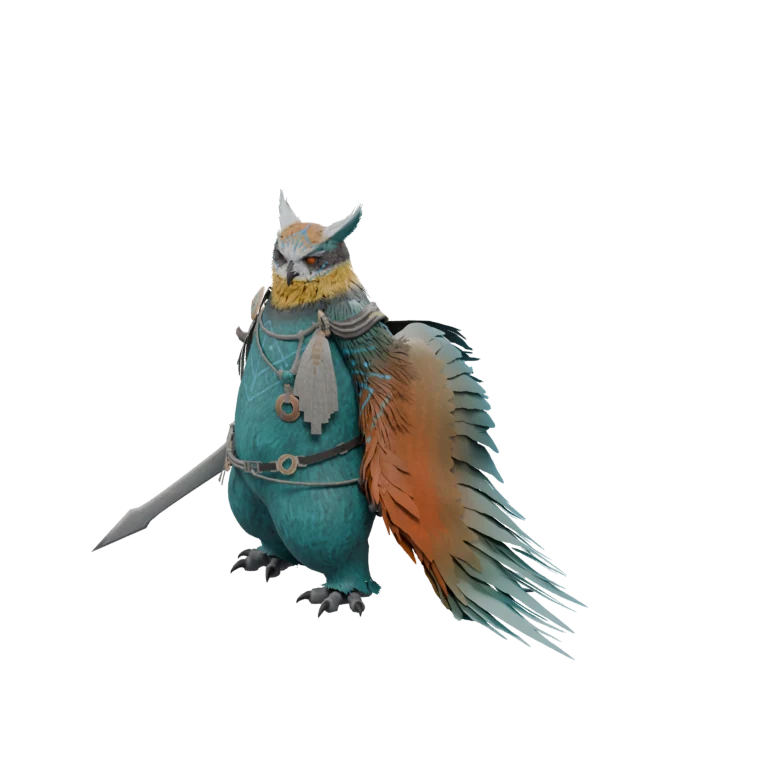 Aullaeu Patrol source model in its idle pose
