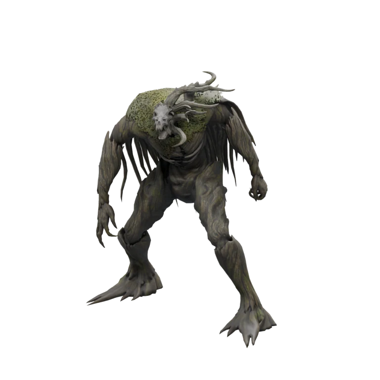 Contaminated Draid source model in its idle pose