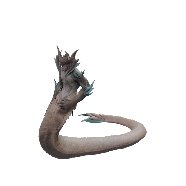 Nagarant Guardian Warrior source model in its idle pose