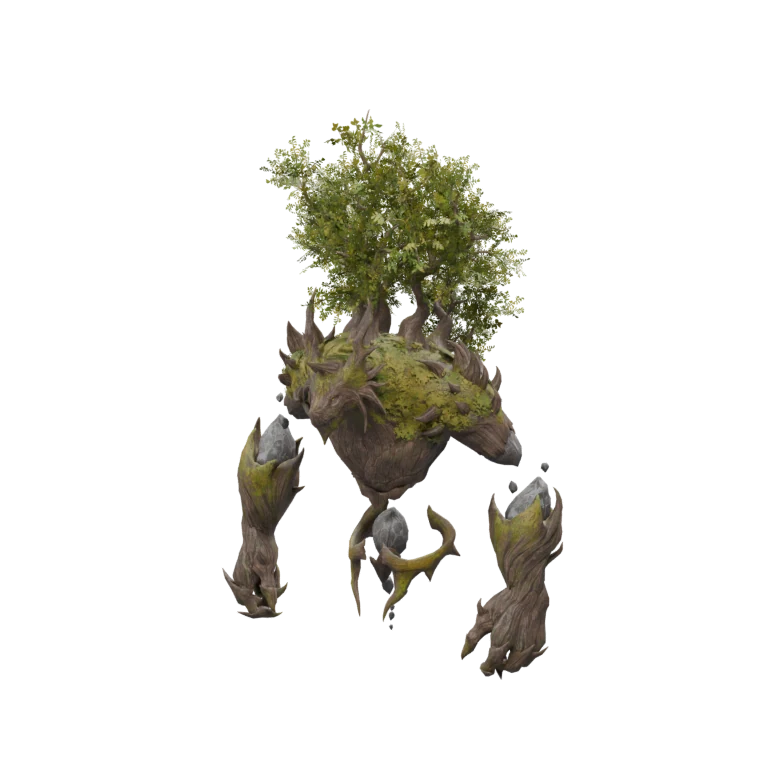 Enraged Rock Spirit source model in its idle pose