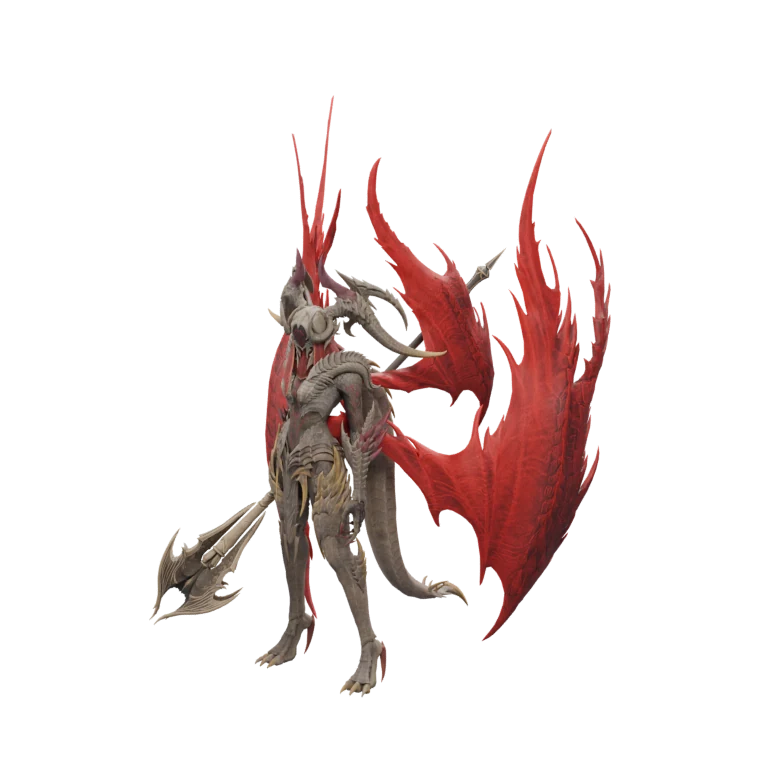 Distorted Captain Irisha source model in its idle pose