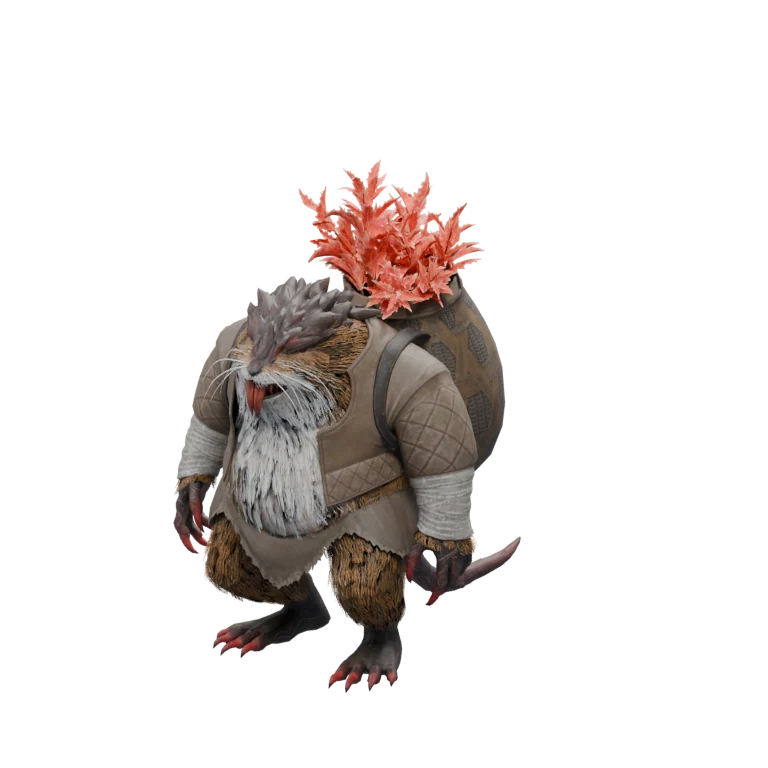 Mumu Worker source model in its idle pose