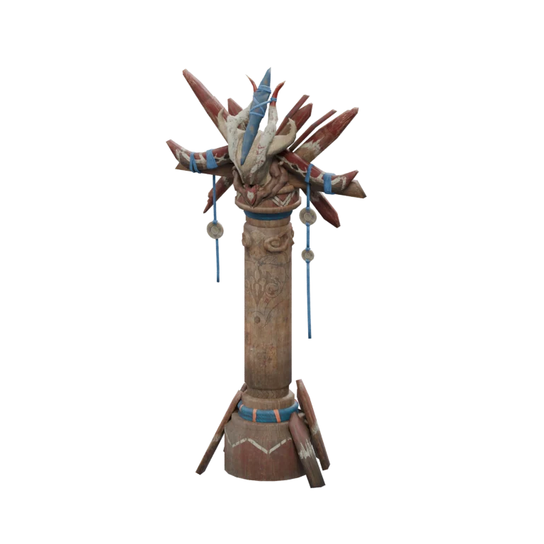 Balaur Sacred Totem source model in its idle pose