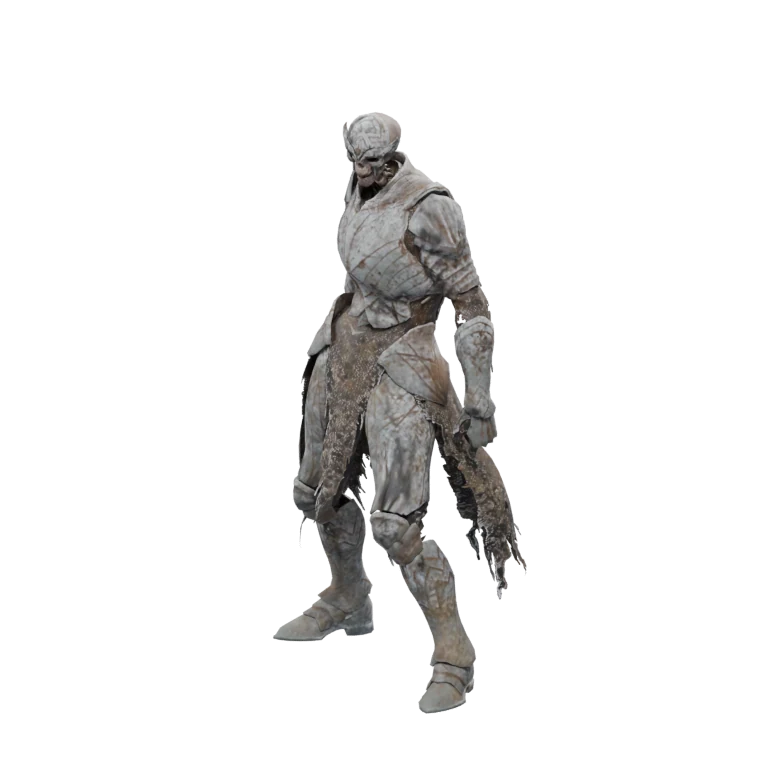 Forgotten Sura Warrior source model in its idle pose