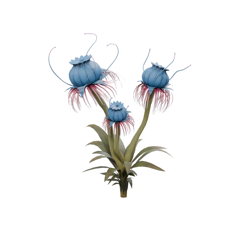 Wildgrass Herb source model in its idle pose