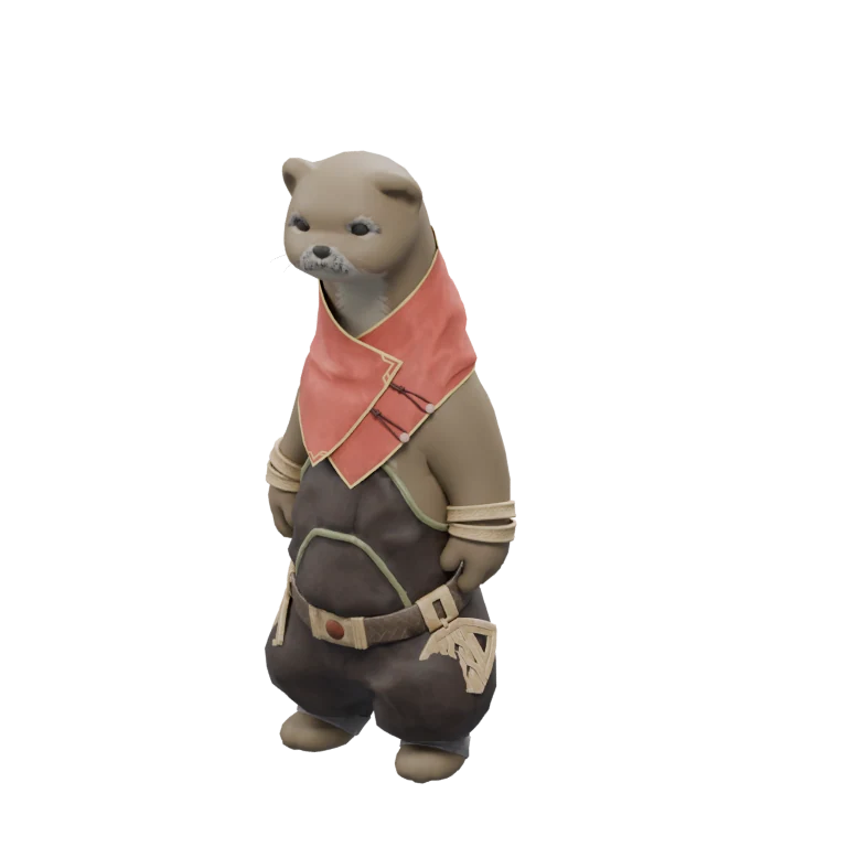 Trainee Merchant source model in its idle pose