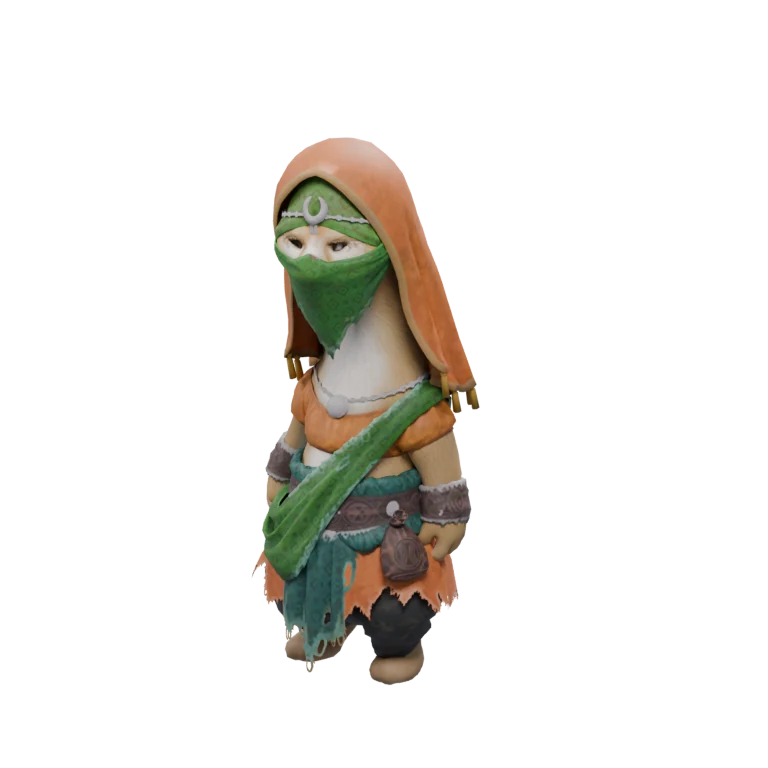Sand Claw Campsite Shulak source model in its idle pose