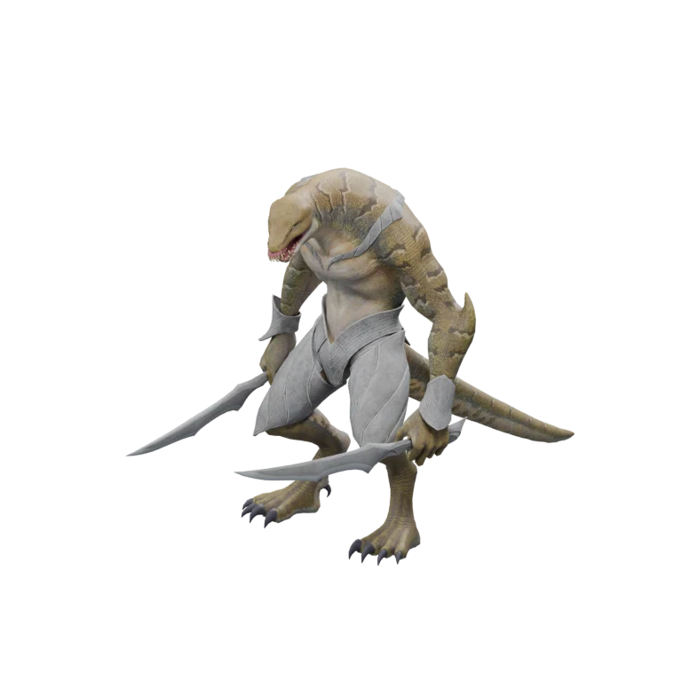 Balaur Dispatch Combatant source model in its idle pose