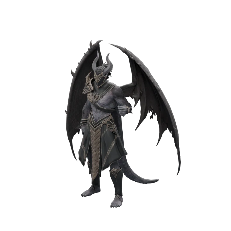 Scouter Sahar source model in its idle pose