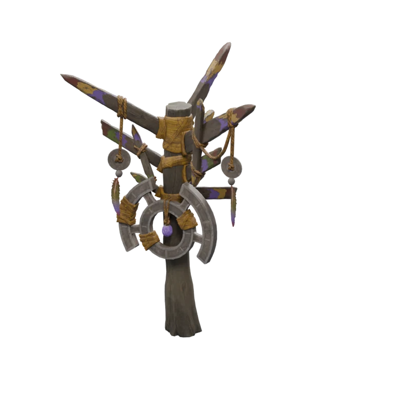 Healing Totem source model in its idle pose