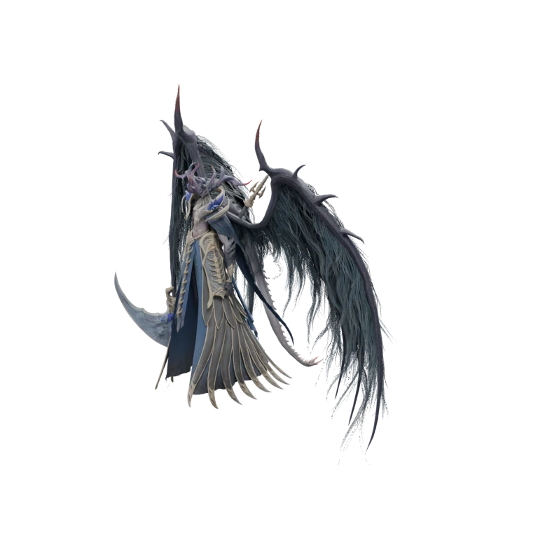 Distorted Captain Rakhta source model in its idle pose