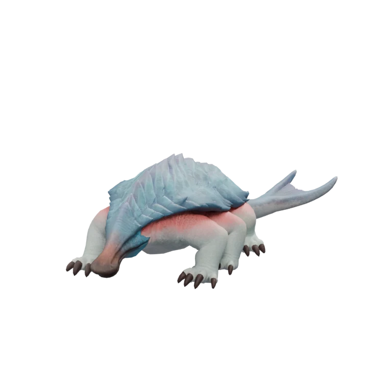 Aberrant Armadon source model in its idle pose