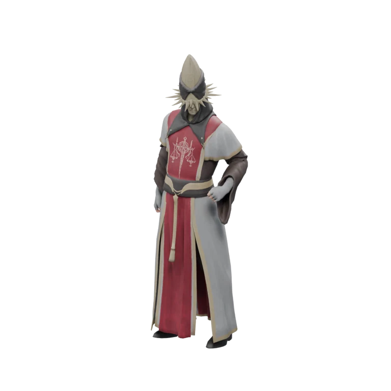 Fafnium Supporter source model in its idle pose