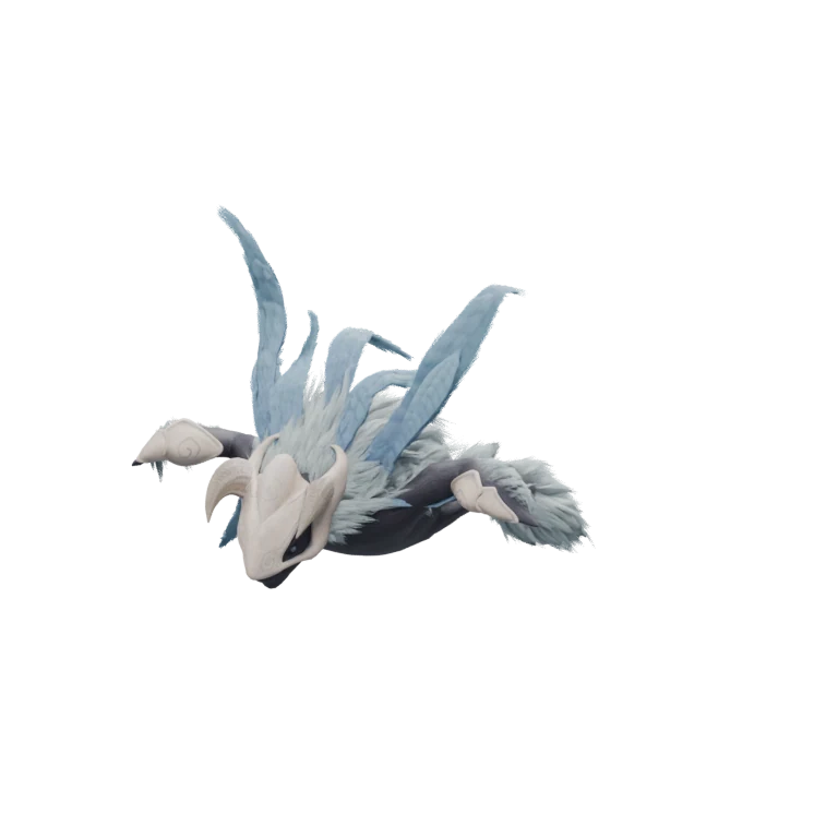 Intermediate Wind Spirit source model in its idle pose
