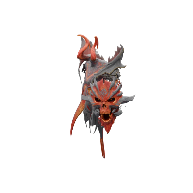 Distorted Thamon source model in its idle pose